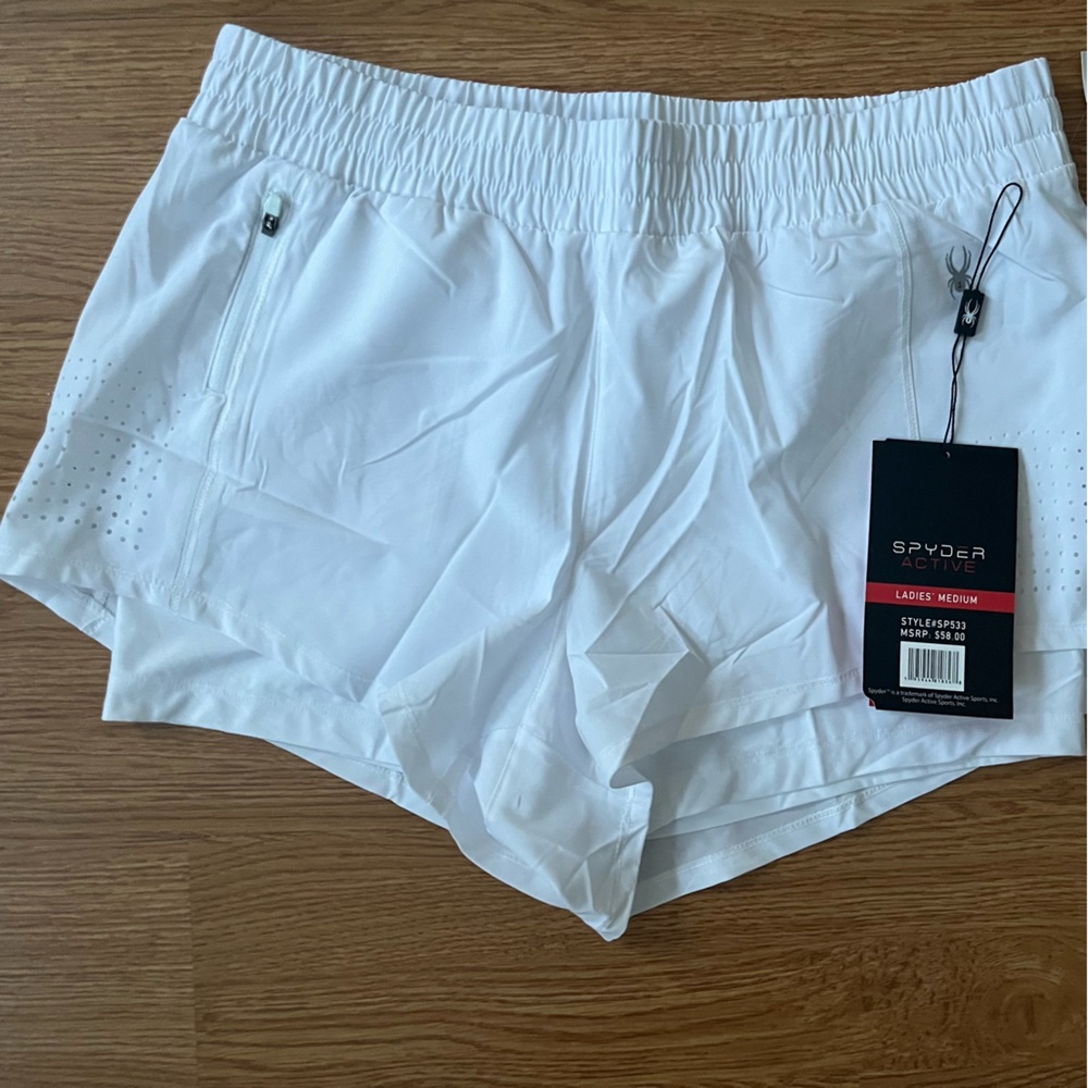 NWT Spyder Wear White Shorts Medium